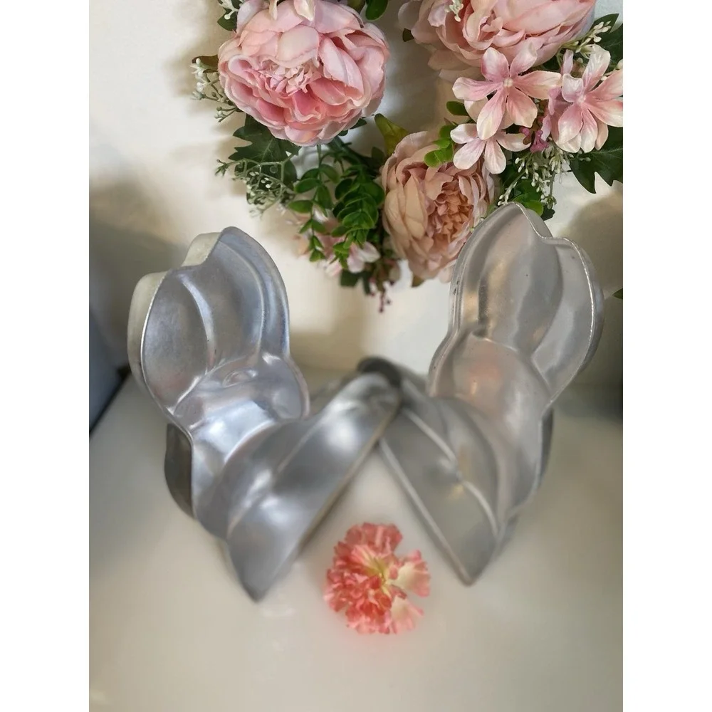 Vintage Wilton 1974‎ Large Double Sided 2 Piece 3D Rabbit Easter Bunny Cake Pan